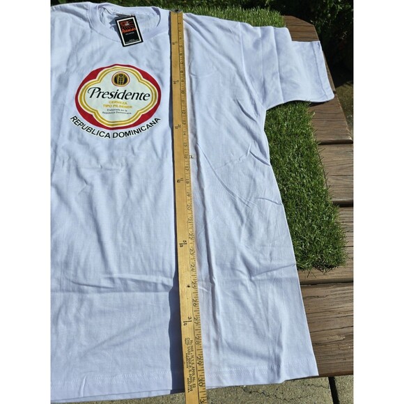 Vintage Presidente Beer T Shirt Mens Extra Large Xl Alcohol New With Tags NOS - Picture 8 of 12